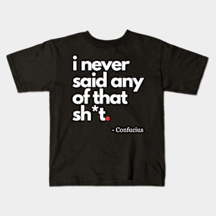 Confucious Kids T-Shirt